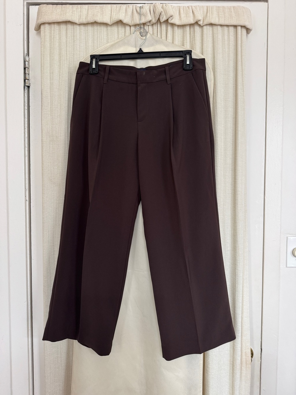 Gap Wide Leg Trouser Dress Pants in Chocolate Brown Size 12 Petite